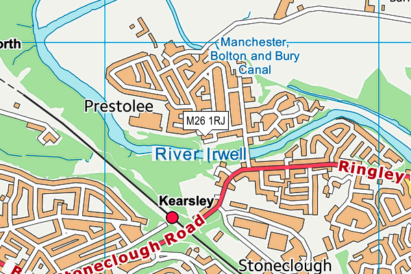 M26 1RJ map - OS VectorMap District (Ordnance Survey) M26 1RJ map - OS VectorMap District (Ordnance Survey)