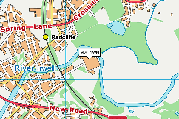 M26 1WN map - OS VectorMap District (Ordnance Survey) M26 1WN map - OS VectorMap District (Ordnance Survey)