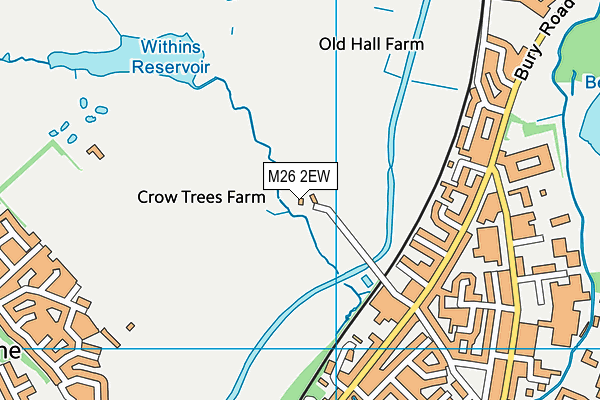 M26 2EW map - OS VectorMap District (Ordnance Survey) M26 2EW map - OS VectorMap District (Ordnance Survey)