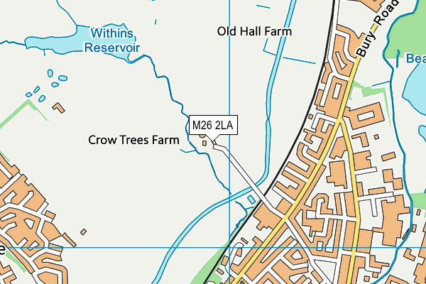 M26 2LA map - OS VectorMap District (Ordnance Survey) M26 2LA map - OS VectorMap District (Ordnance Survey)
