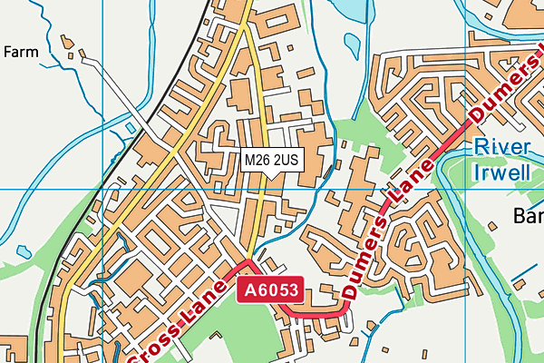 M26 2US map - OS VectorMap District (Ordnance Survey) M26 2US map - OS VectorMap District (Ordnance Survey)
