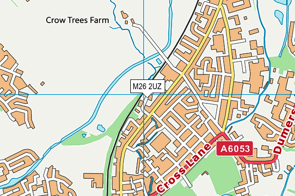 M26 2UZ map - OS VectorMap District (Ordnance Survey) M26 2UZ map - OS VectorMap District (Ordnance Survey)