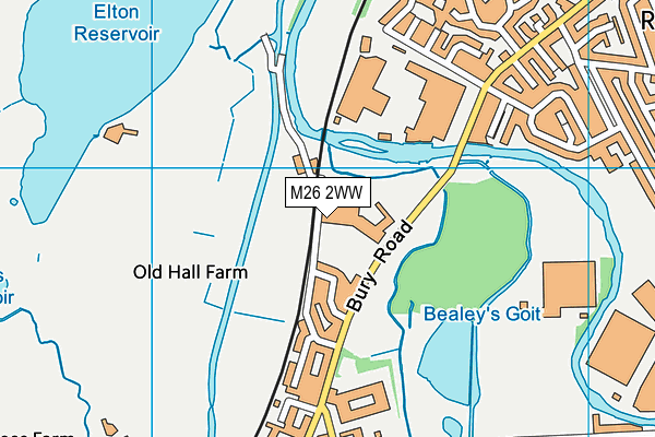 M26 2WW map - OS VectorMap District (Ordnance Survey) M26 2WW map - OS VectorMap District (Ordnance Survey)