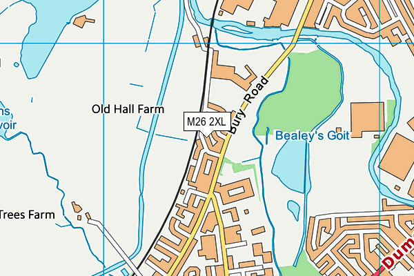 M26 2XL map - OS VectorMap District (Ordnance Survey) M26 2XL map - OS VectorMap District (Ordnance Survey)
