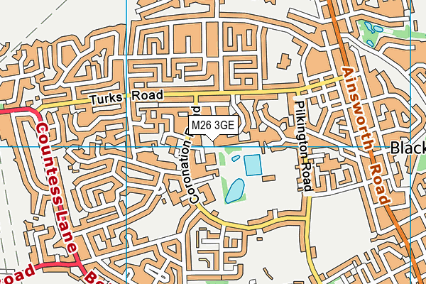 M26 3GE map - OS VectorMap District (Ordnance Survey) M26 3GE map - OS VectorMap District (Ordnance Survey)