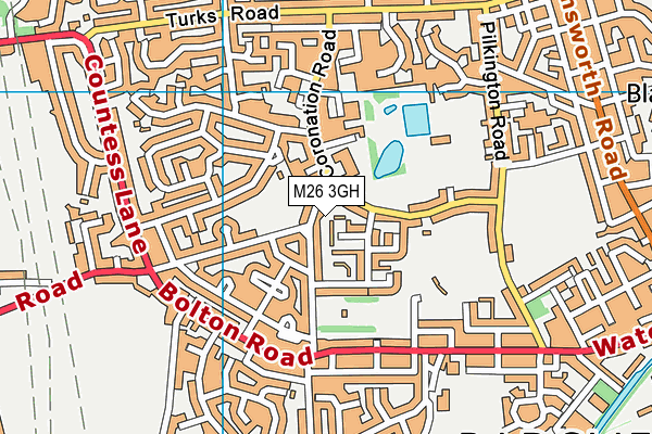 M26 3GH map - OS VectorMap District (Ordnance Survey) M26 3GH map - OS VectorMap District (Ordnance Survey)
