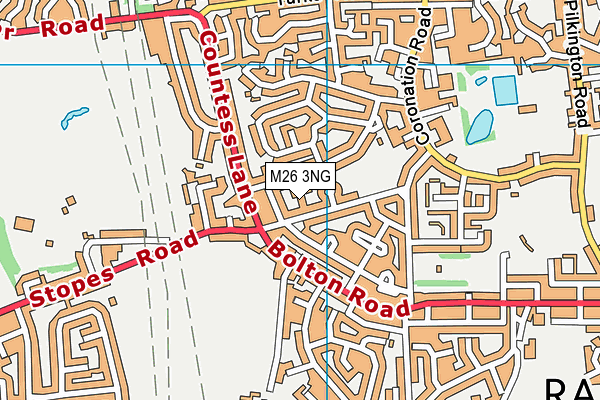 M26 3NG map - OS VectorMap District (Ordnance Survey) M26 3NG map - OS VectorMap District (Ordnance Survey)