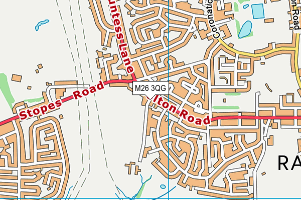 M26 3QG map - OS VectorMap District (Ordnance Survey) M26 3QG map - OS VectorMap District (Ordnance Survey)