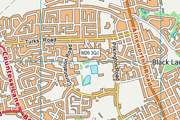 M26 3QJ map - OS VectorMap District (Ordnance Survey) M26 3QJ map - OS VectorMap District (Ordnance Survey)