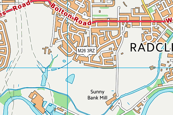 M26 3RZ map - OS VectorMap District (Ordnance Survey) M26 3RZ map - OS VectorMap District (Ordnance Survey)