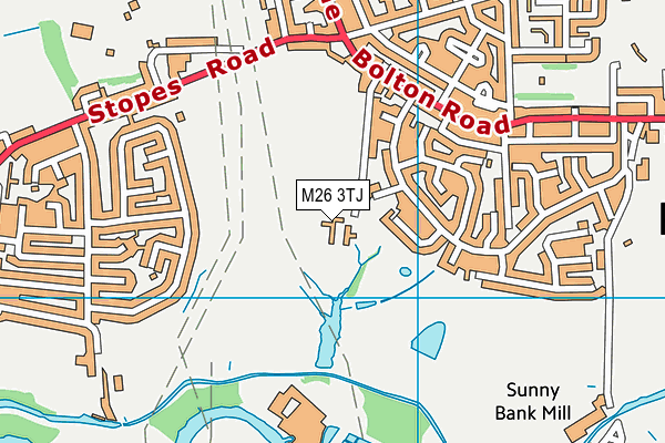 M26 3TJ map - OS VectorMap District (Ordnance Survey) M26 3TJ map - OS VectorMap District (Ordnance Survey)