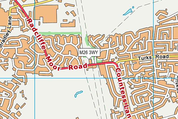 M26 3WY map - OS VectorMap District (Ordnance Survey) M26 3WY map - OS VectorMap District (Ordnance Survey)