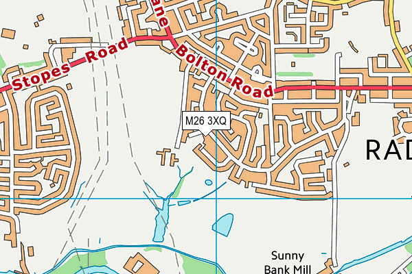 M26 3XQ map - OS VectorMap District (Ordnance Survey) M26 3XQ map - OS VectorMap District (Ordnance Survey)