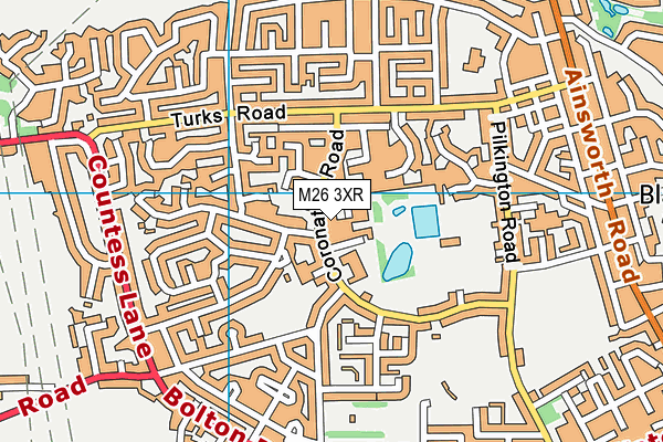 M26 3XR map - OS VectorMap District (Ordnance Survey) M26 3XR map - OS VectorMap District (Ordnance Survey)