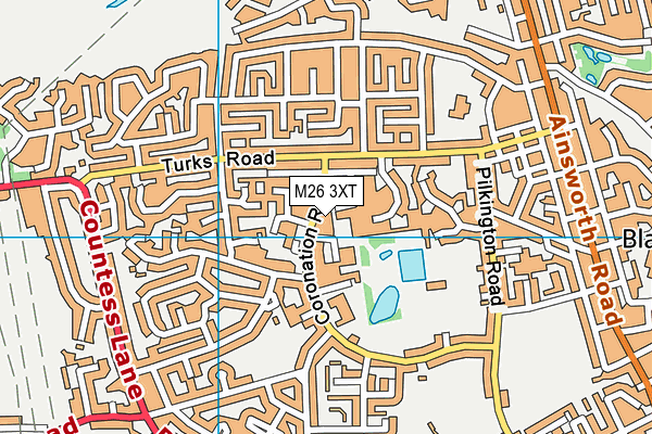 M26 3XT map - OS VectorMap District (Ordnance Survey) M26 3XT map - OS VectorMap District (Ordnance Survey)
