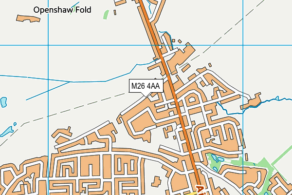 M26 4AA map - OS VectorMap District (Ordnance Survey) M26 4AA map - OS VectorMap District (Ordnance Survey)
