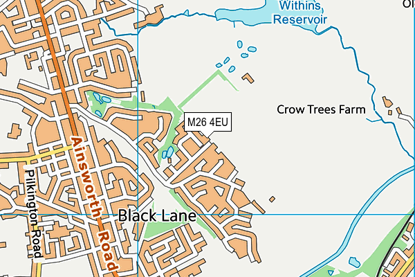 M26 4EU map - OS VectorMap District (Ordnance Survey) M26 4EU map - OS VectorMap District (Ordnance Survey)