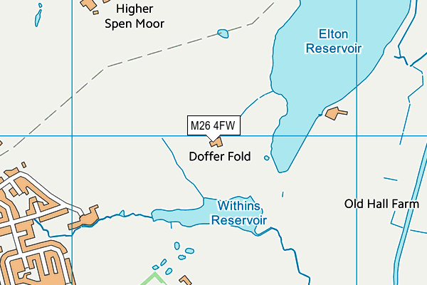M26 4FW map - OS VectorMap District (Ordnance Survey) M26 4FW map - OS VectorMap District (Ordnance Survey)