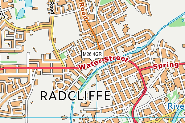 M26 4GR map - OS VectorMap District (Ordnance Survey) M26 4GR map - OS VectorMap District (Ordnance Survey)