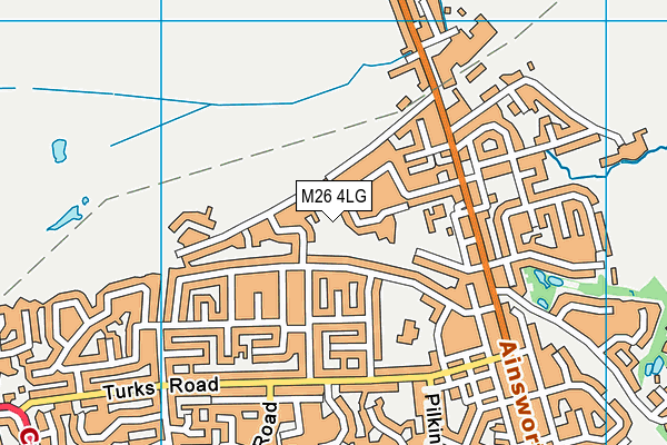 M26 4LG map - OS VectorMap District (Ordnance Survey) M26 4LG map - OS VectorMap District (Ordnance Survey)