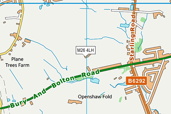 M26 4LH map - OS VectorMap District (Ordnance Survey) M26 4LH map - OS VectorMap District (Ordnance Survey)