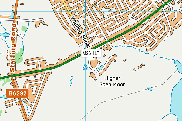 M26 4LT map - OS VectorMap District (Ordnance Survey) M26 4LT map - OS VectorMap District (Ordnance Survey)
