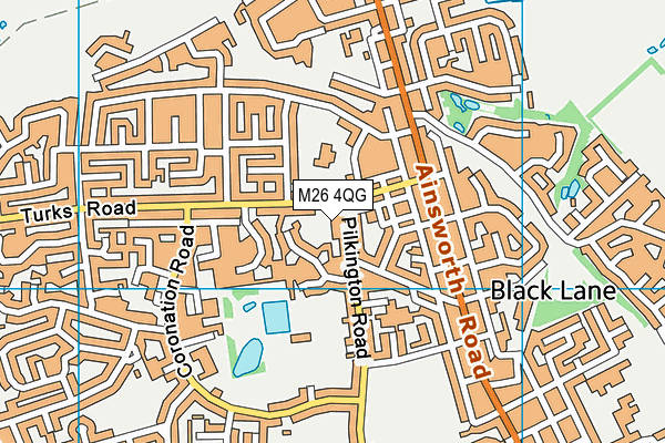 M26 4QG map - OS VectorMap District (Ordnance Survey) M26 4QG map - OS VectorMap District (Ordnance Survey)