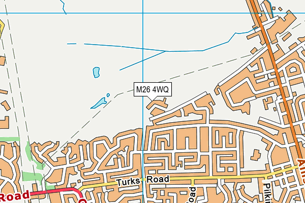 M26 4WQ map - OS VectorMap District (Ordnance Survey) M26 4WQ map - OS VectorMap District (Ordnance Survey)