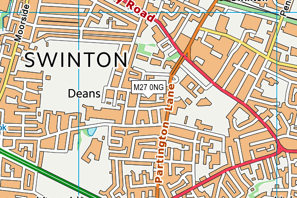 M27 0NG map - OS VectorMap District (Ordnance Survey) M27 0NG map - OS VectorMap District (Ordnance Survey)
