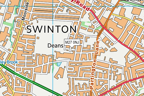 M27 0NJ map - OS VectorMap District (Ordnance Survey) M27 0NJ map - OS VectorMap District (Ordnance Survey)
