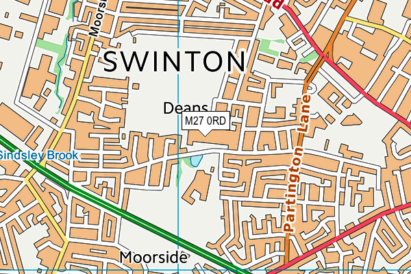 M27 0RD map - OS VectorMap District (Ordnance Survey) M27 0RD map - OS VectorMap District (Ordnance Survey)