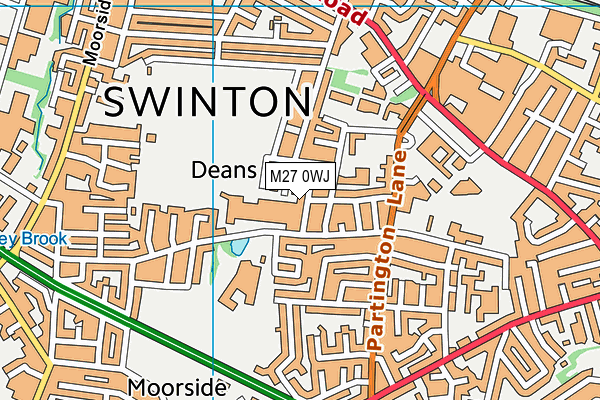 M27 0WJ map - OS VectorMap District (Ordnance Survey) M27 0WJ map - OS VectorMap District (Ordnance Survey)