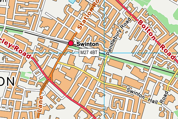 M27 4BT map - OS VectorMap District (Ordnance Survey) M27 4BT map - OS VectorMap District (Ordnance Survey)