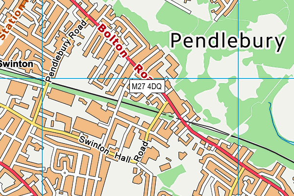 M27 4DQ map - OS VectorMap District (Ordnance Survey) M27 4DQ map - OS VectorMap District (Ordnance Survey)
