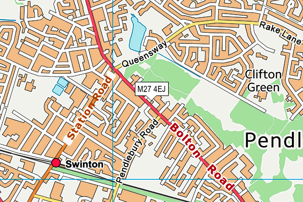 M27 4EJ map - OS VectorMap District (Ordnance Survey) M27 4EJ map - OS VectorMap District (Ordnance Survey)