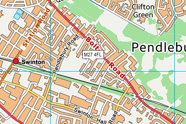 M27 4FL map - OS VectorMap District (Ordnance Survey) M27 4FL map - OS VectorMap District (Ordnance Survey)