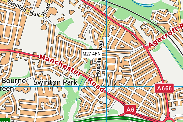 M27 4FN map - OS VectorMap District (Ordnance Survey) M27 4FN map - OS VectorMap District (Ordnance Survey)
