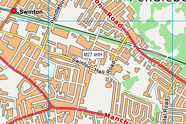 M27 4HH map - OS VectorMap District (Ordnance Survey) M27 4HH map - OS VectorMap District (Ordnance Survey)
