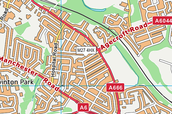 M27 4HX map - OS VectorMap District (Ordnance Survey) M27 4HX map - OS VectorMap District (Ordnance Survey)