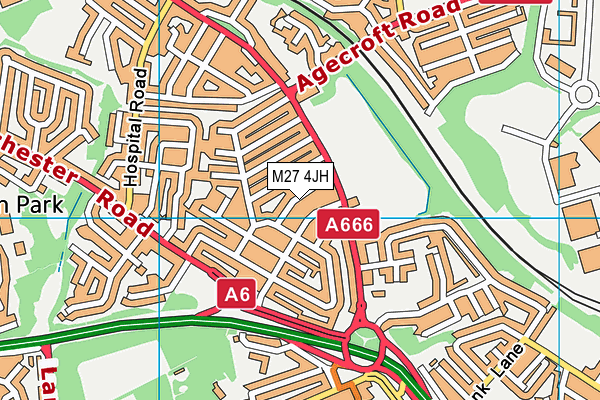 M27 4JH map - OS VectorMap District (Ordnance Survey) M27 4JH map - OS VectorMap District (Ordnance Survey)
