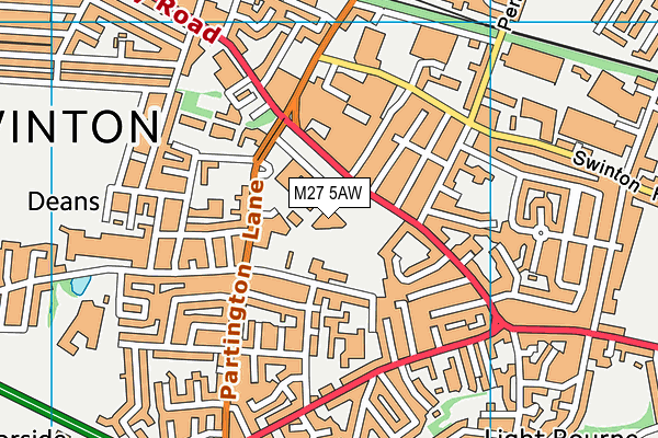 M27 5AW map - OS VectorMap District (Ordnance Survey) M27 5AW map - OS VectorMap District (Ordnance Survey)