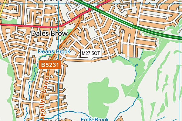 M27 5QT map - OS VectorMap District (Ordnance Survey) M27 5QT map - OS VectorMap District (Ordnance Survey)
