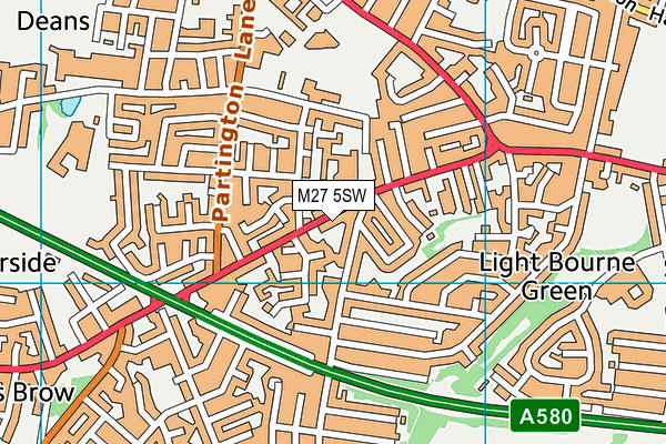 M27 5SW map - OS VectorMap District (Ordnance Survey) M27 5SW map - OS VectorMap District (Ordnance Survey)