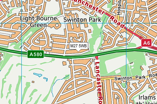 M27 5WB map - OS VectorMap District (Ordnance Survey) M27 5WB map - OS VectorMap District (Ordnance Survey)