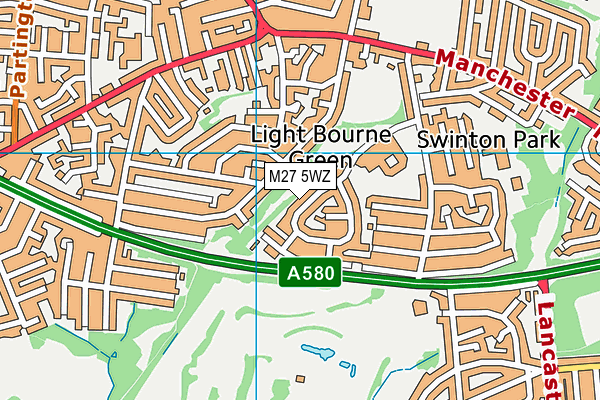 M27 5WZ map - OS VectorMap District (Ordnance Survey) M27 5WZ map - OS VectorMap District (Ordnance Survey)