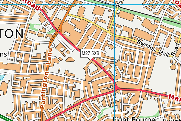 M27 5XB map - OS VectorMap District (Ordnance Survey) M27 5XB map - OS VectorMap District (Ordnance Survey)