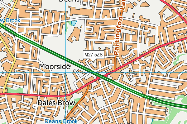 M27 5ZS map - OS VectorMap District (Ordnance Survey) M27 5ZS map - OS VectorMap District (Ordnance Survey)