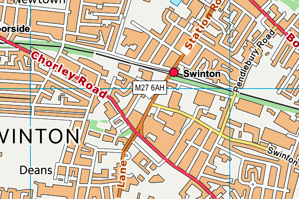 M27 6AH map - OS VectorMap District (Ordnance Survey) M27 6AH map - OS VectorMap District (Ordnance Survey)