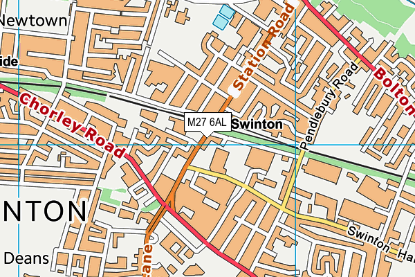 M27 6AL map - OS VectorMap District (Ordnance Survey) M27 6AL map - OS VectorMap District (Ordnance Survey)