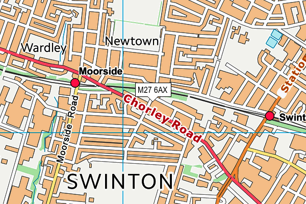 M27 6AX map - OS VectorMap District (Ordnance Survey) M27 6AX map - OS VectorMap District (Ordnance Survey)